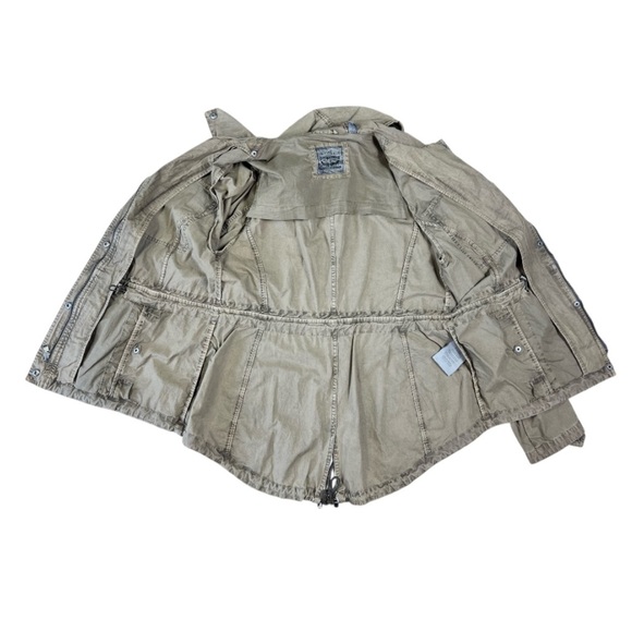 NWT Levi’s Khaki Green Utility Hooded Jacket Size L - Picture 9 of 13